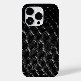 Moderne Zwarte Krokodil Case-Mate iPhone 14 Pro Hoesje