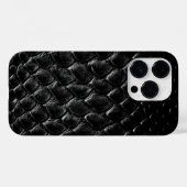 Moderne Zwarte Krokodil Case-Mate iPhone Case (Achterkant (horizontaal))