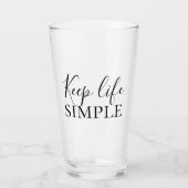 Moderne zwarte levensstandaard eenvoudig glas (Voorkant)