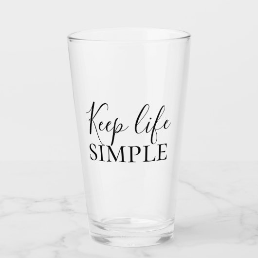 Moderne zwarte levensstandaard eenvoudig glas (Voorkant)