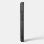 Moderne zwarte matte gestructureerde gepersonalise Case-Mate iPhone case (Achterkant / Links)