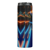 Moderne zwarte Neon Led Thermosbeker (Achterkant)