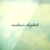 Moderne Zwarte Script Monogram Raamsticker (Vel 3)