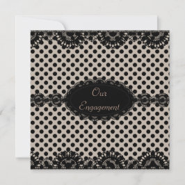 MODERNE ZWARTE SPOT-INVITATIE VAN PARTIJEN KAART