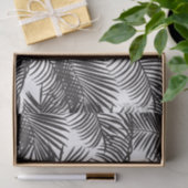 Moderne zwarte tropische palmbomen tissuepapier (Geschenk)