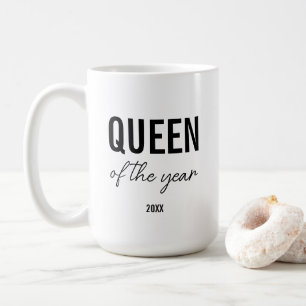 Moderne Zwarte Typografie Eenvoudig Gepersonalisee Koffiemok