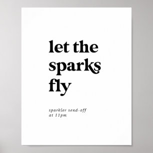 Moderne zwarte typografie laat de longen vliegen poster