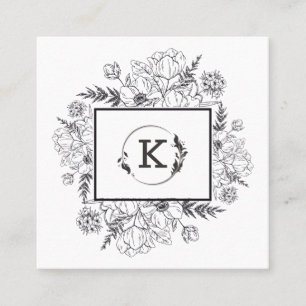 Moderne zwarte Visitekaartje