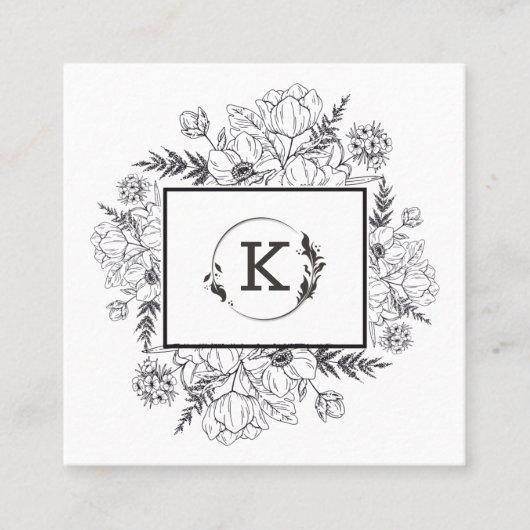 Moderne zwarte Visitekaartje (Voorkant)