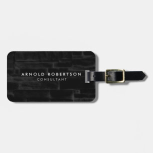 Moderne zwarte wand Professional-minimalistisch Bagagelabel