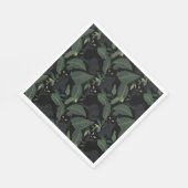 Moderne zwarte wilde kat servet (Hoek)