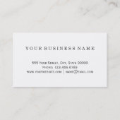 Moderne zwarte witte Abstracte graffiti-penseelstr Visitekaartje (Achterkant)