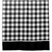 Moderne zwarte witte buffels douchegordijn (Voorkant)