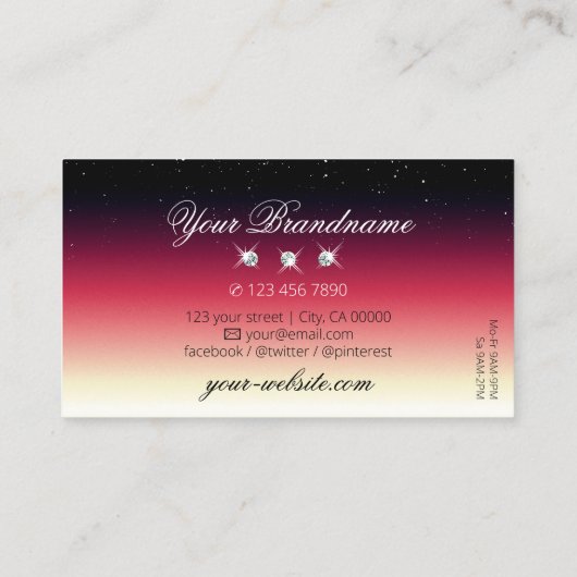 Moderne zwarte witte gradiënt zonder ruiten visitekaartje (Achterkant)