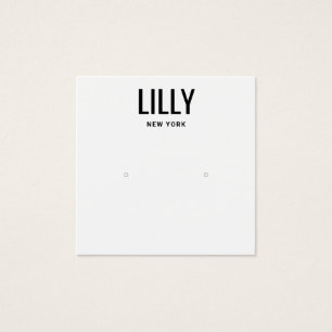 Moderne zwarte witte kaart met oormerk