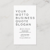 Moderne zwarte witte meetbare vormen rond punt visitekaartje (Achterkant)