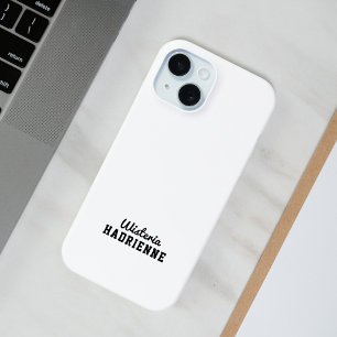 Moderne Zwarte Witte Sport Monogramnaam