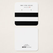 Moderne zwarte witte strepes die Kaart voor beelds (Voorkant /achterkant)