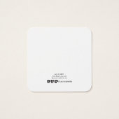 Moderne zwarte witte strepes die Kaart voor beelds (Achterkant)