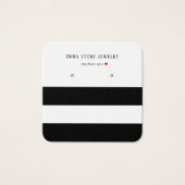 Moderne zwarte witte strepes die Kaart voor beelds (Voorkant)