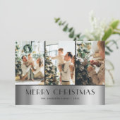 Moderne zwarte zilver Kaarten voor het kleuren van (Staand voorkant)