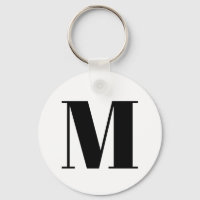 Moderne zwarte zwarte, aangepaste monogram initiaa