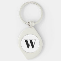 Moderne zwarte zwarte, aangepaste monogram initiaa