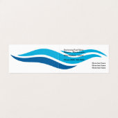 Moderne zwembadservice visitekaartjes (Binnenkant ongevouwen)