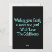 ModerneChag Sameach carte de vœux de fête juive co (Dos)