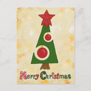 moderner Weihnachtsbaum Briefkaart