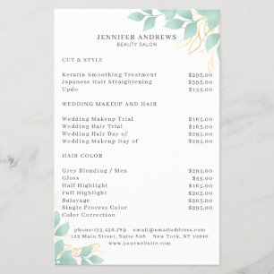 Moderner, Weiss-Grün Leafy Flyer