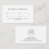 Moderniser toute couleur de la carte de rendez-vou (Devant / Derrière)