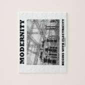 Modernisering begint met elektriciteitskabels legpuzzel (Verticaal)