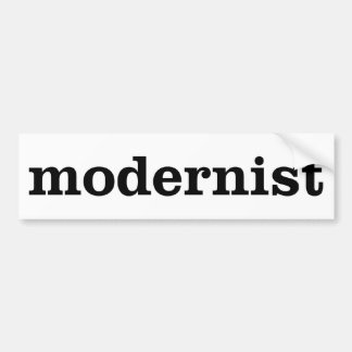 Modernist Bumpersticker