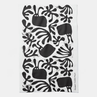 Modernist Bunny Kitchen Towel Theedoek