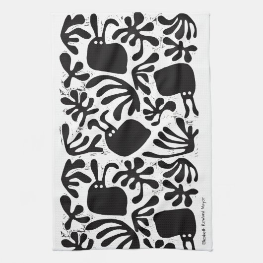 Modernist Bunny Kitchen Towel Theedoek (Verticaal)