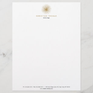 MODERNIST INTERIEURONTWERPER Letterhead Briefhoofd Sjabloon