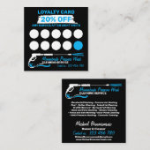 Modernist Power House Cleaning Pressure Washing Klantenkaartje (Voorkant / Achterkant)