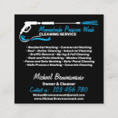 Modernist Power House Cleaning Pressure Washing Klantenkaartje (Achterkant)