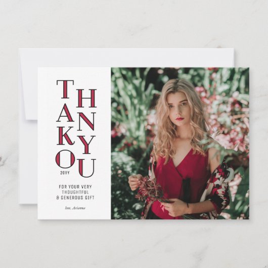 Modernist Red Afstuderen - Hartelijk dank Kaart (Voorkant)