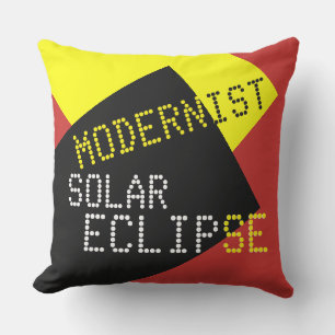 Modernist Solar Eclipse Lazy Funny aanpasbaar Buitenkussen