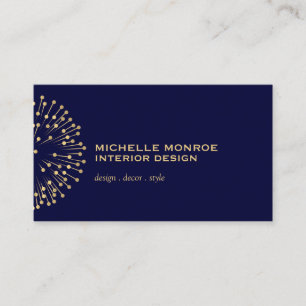  modernist Starburst Interieur Designer Marine Visitekaartje