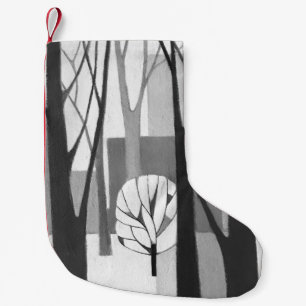 Modernist urbane winterdeklaag kleine kerstsok
