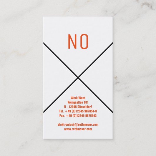 modernistische kaarten visitekaartje (Voorkant)