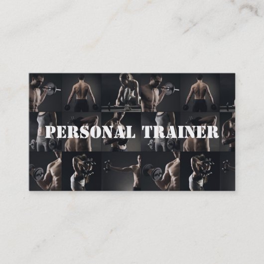 ModernPersonal Trainer Fitness Carte de visite spo (Devant)