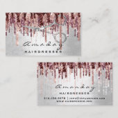 ModernProfessional Hairdresser Scissors Roos Drive Visitekaartje (Voorkant / Achterkant)