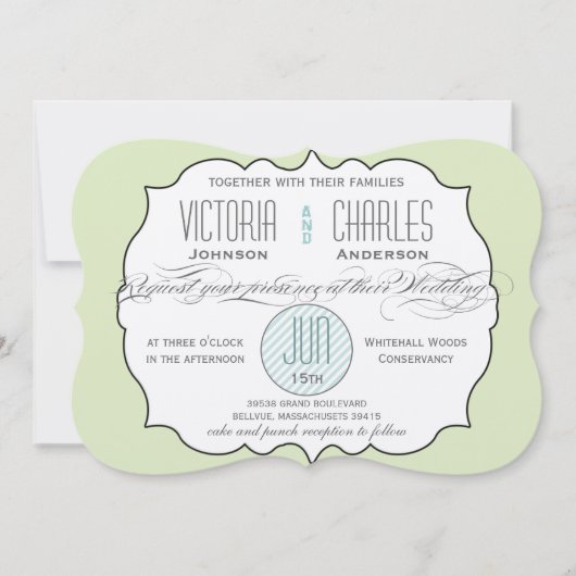 ModernTypographie Invitations de mariage (Devant)