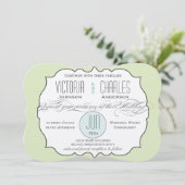 ModernTypographie Invitations de mariage (Debout devant)