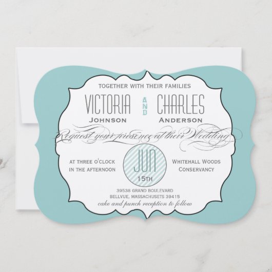 ModernTypographie Invitations de mariage (Devant)