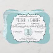 ModernTypographie Invitations de mariage (Devant / Derrière)